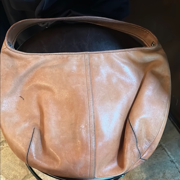 Coach Tan and Brown Satchel with Leather Trim - Picture 3 of 4